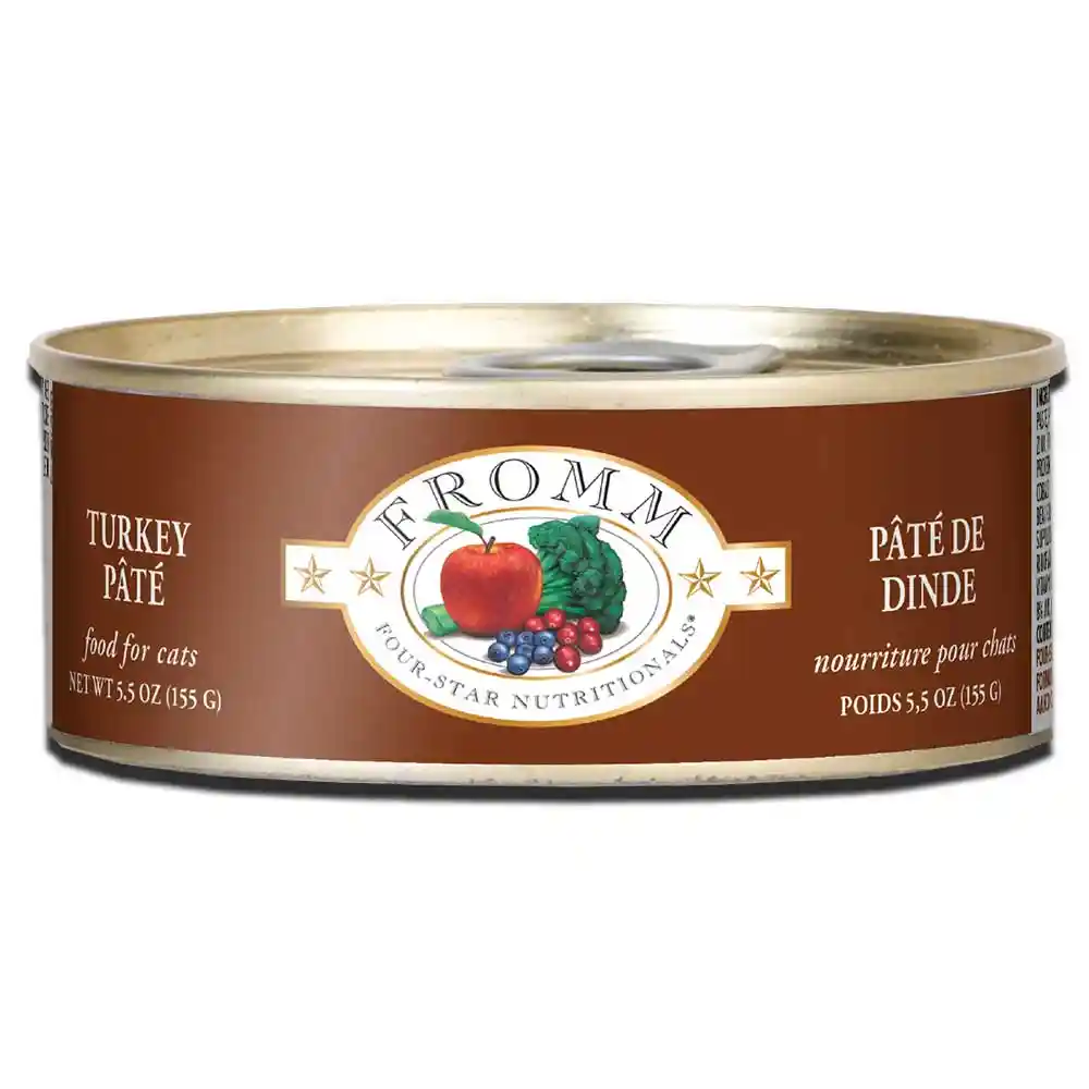 Fromm Four Star Cat Can Turkey Pate 5.5 Oz