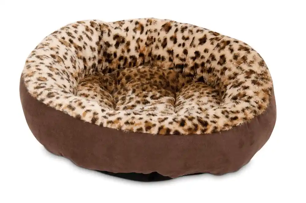 Aspen Pet Oval Chocolate Brown Leopard