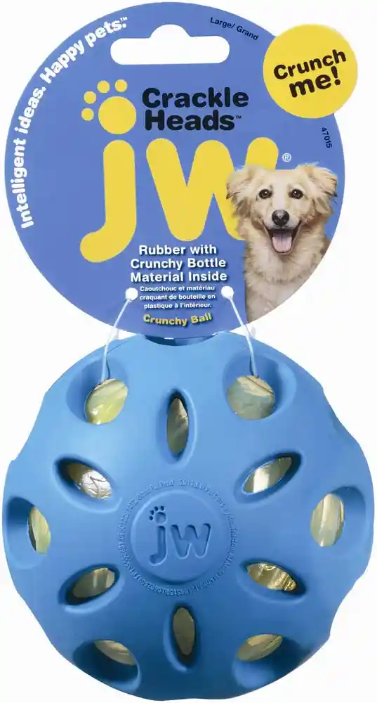 JW Pet Dog Toy Crackle Ball Large