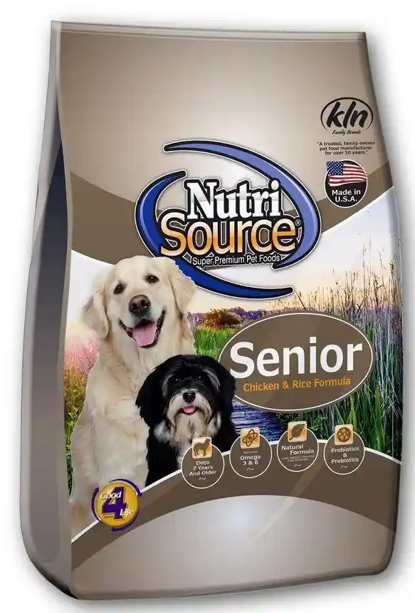 Nutri Source Dog Senior Chicken & Rice 5 Lbs