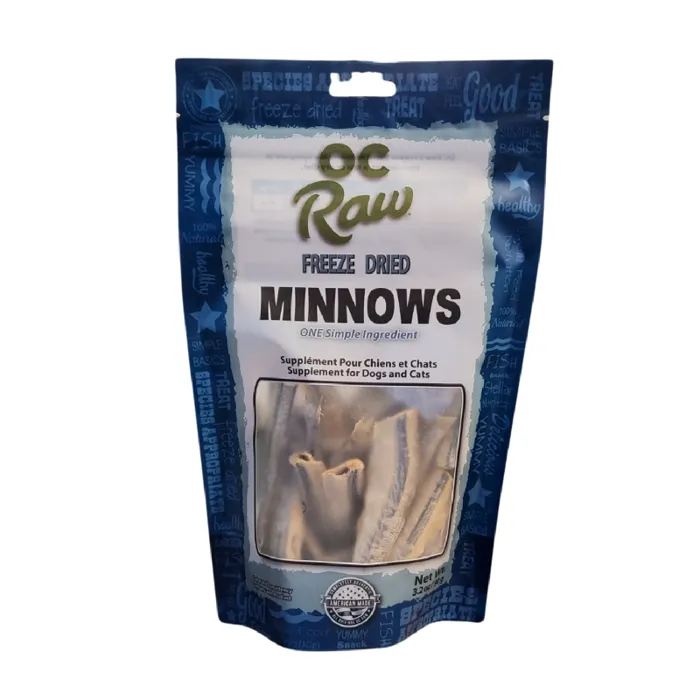 OC Raw FD Minnows For Dogs & Cats 3.2 oz