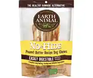 Earth Animal No Hide Peanut Butter Chews 7" 2 Pack