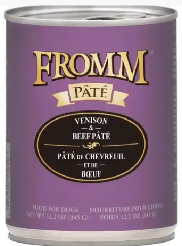 Fromm Dog Can Venison & Beef Pate 12.2 Oz