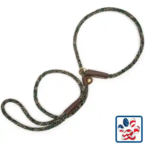 Mendota Slip Leash Camo Green 1/2" X 6'