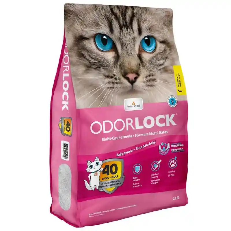 Intersand Odor Lock Baby Powder Clumping Litter 25 Lbs