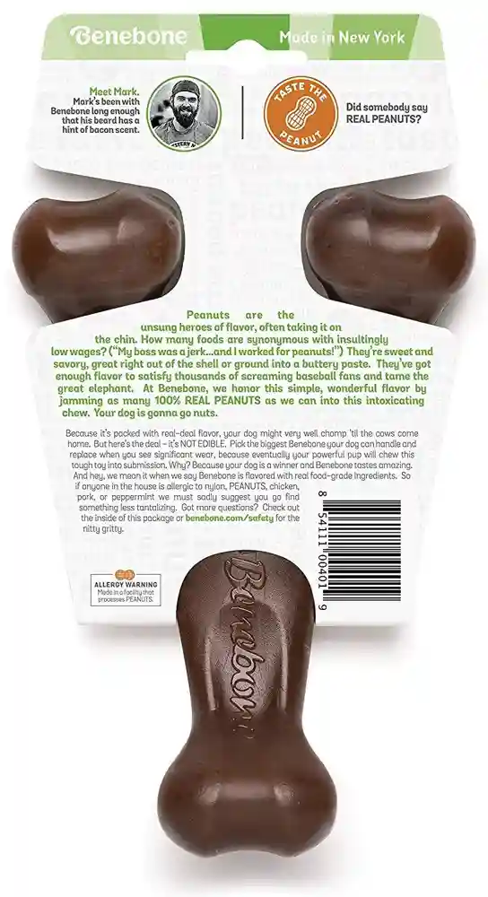 Benebone Wishbone Dog Chew Peanut Butter Mini