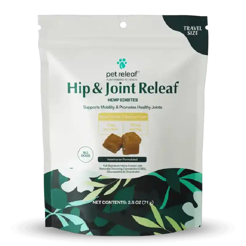 Pet Releaf Dog Daily Releaf Hip & Joint Soft Chew Peanut Butter & Banana Small 2.25 Oz