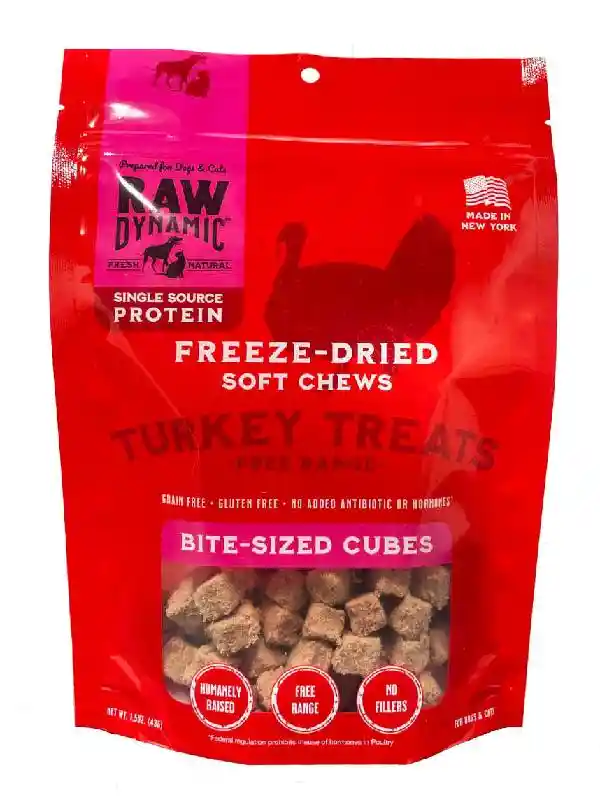 Raw Dynamic Freeze Dried Turkey Treats 1.5 Oz