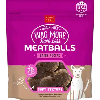 Cloud Star Wag More Bark Less Lamb Meatball Dog Treats 14 Oz