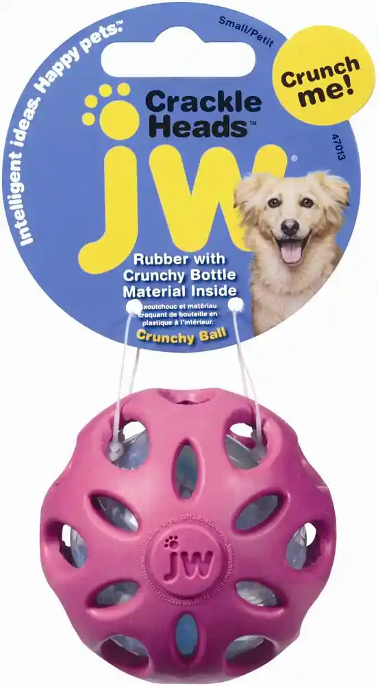 JW Pet Dog Toy Crackle Ball Small