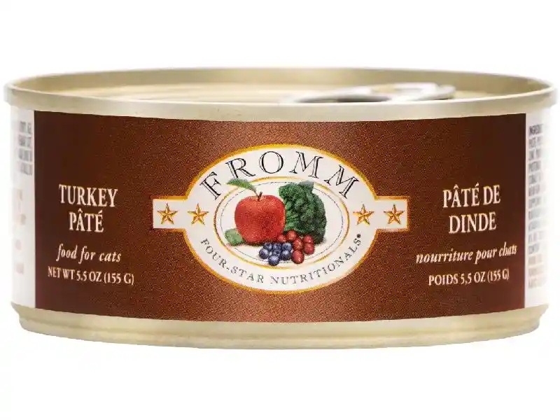 Fromm Four Star Cat Can Turkey Pate 5.5 Oz