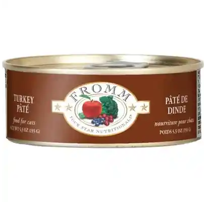 Fromm Four Star Cat Can Turkey Pate 5.5 Oz