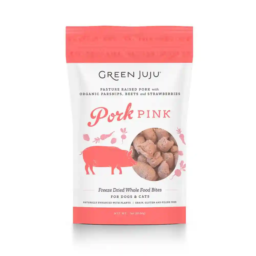 Green Juju Freeze Dried Pork Pink 3 Oz