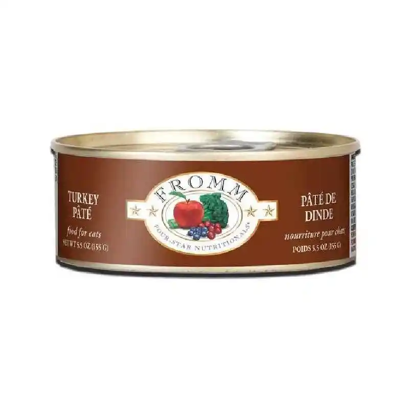 Fromm Four Star Cat Can Turkey Pate 5.5 Oz