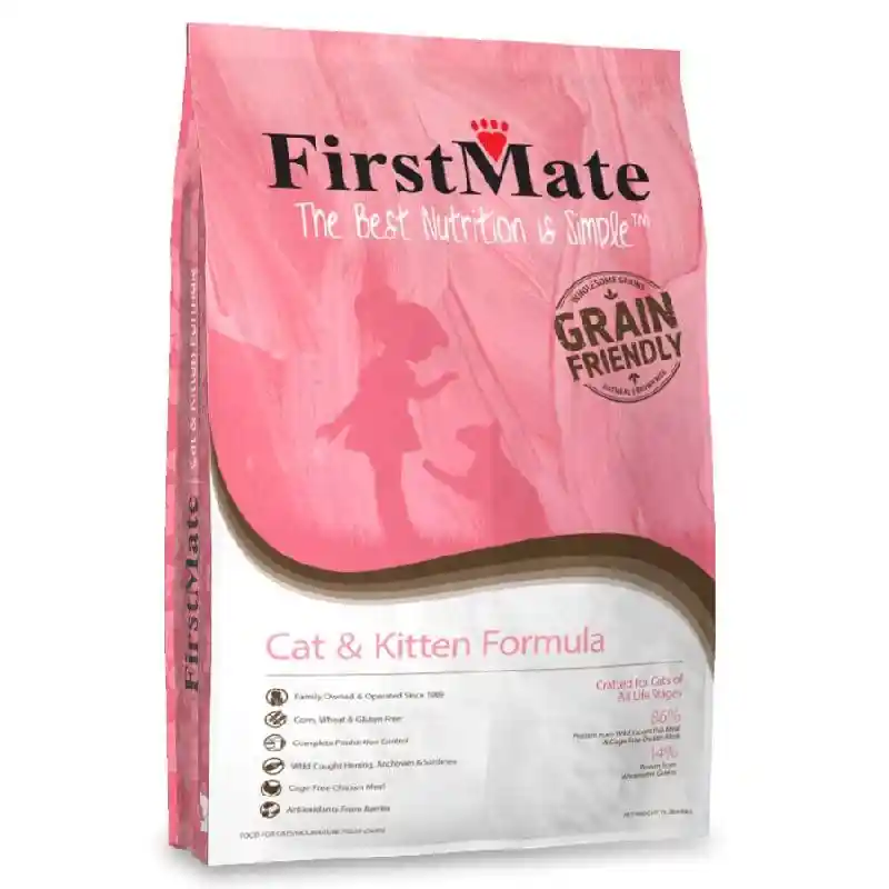 Firstmate Grain-friendly Cat & Kitten Dry Cat Food, 13.2-lb