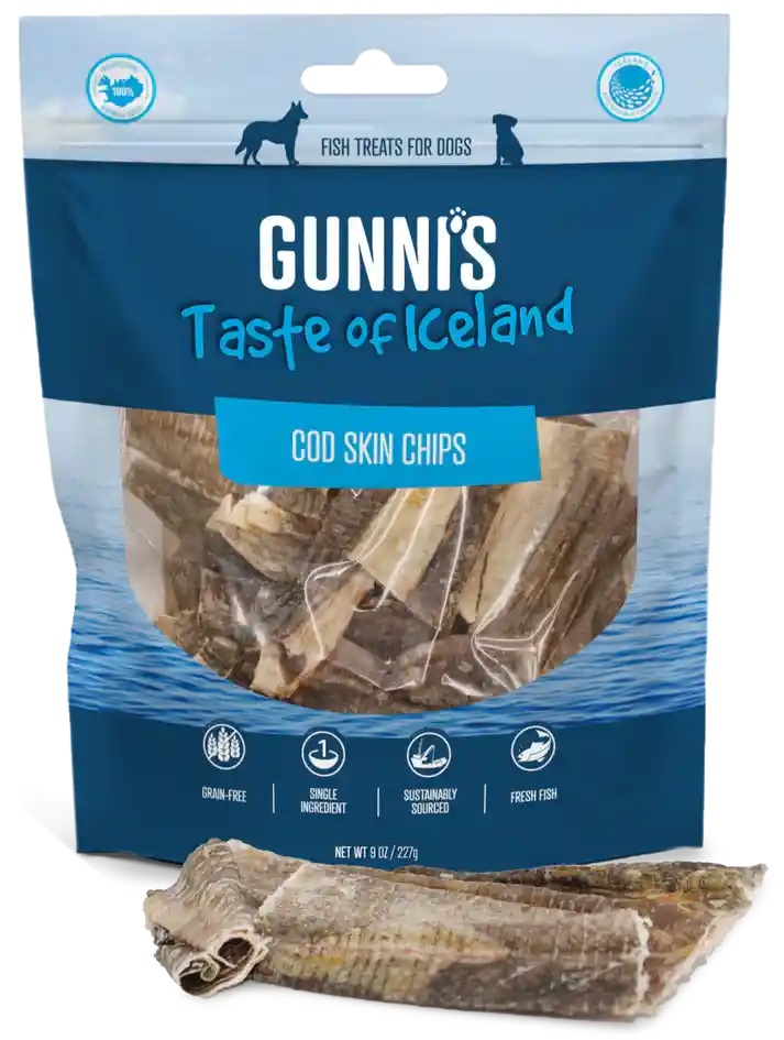 Gunni's Dog Chips Cod Skin 9-oz