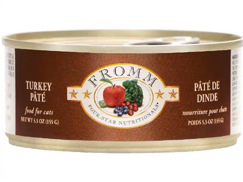 Fromm Four Star Cat Can Turkey Pate 5.5 Oz