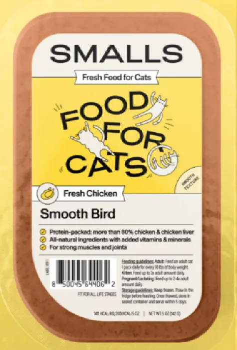 Smalls Cat Frozen Gently Cooked Smooth Chicken 5 Oz 6/pack