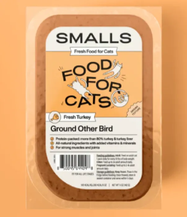 Smalls Cat Frozen Ground Turkey 6/5 Oz