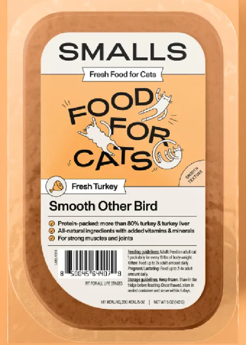 Smalls Cat Frozen Gently Cooked Smooth Turkey 5 Oz 6/pack