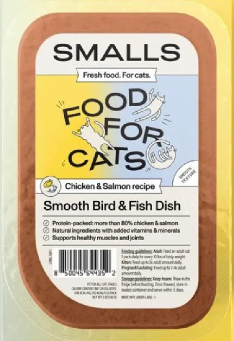 Smalls Cat Frozen Smooth Bird & Fish 5 Oz