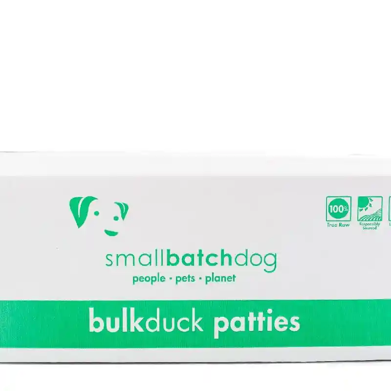 Small Batch Dog Duck Patties Bulk 18 Lbs