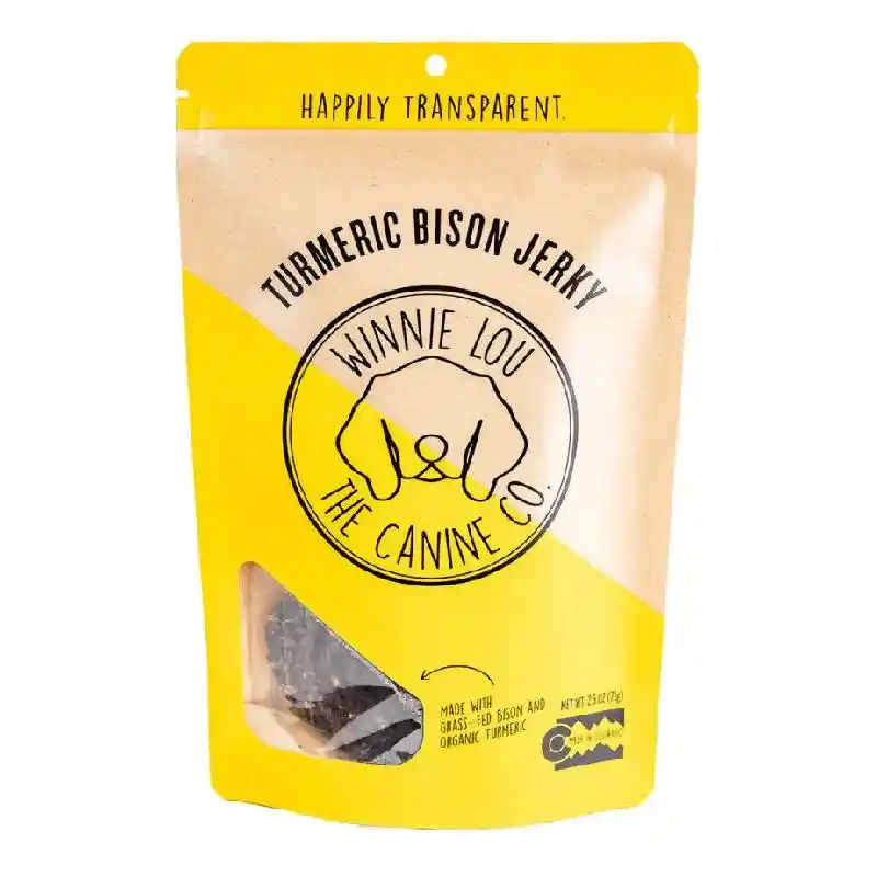 Winnie Lou Bison Turmeric Jerky 2.5 Oz
