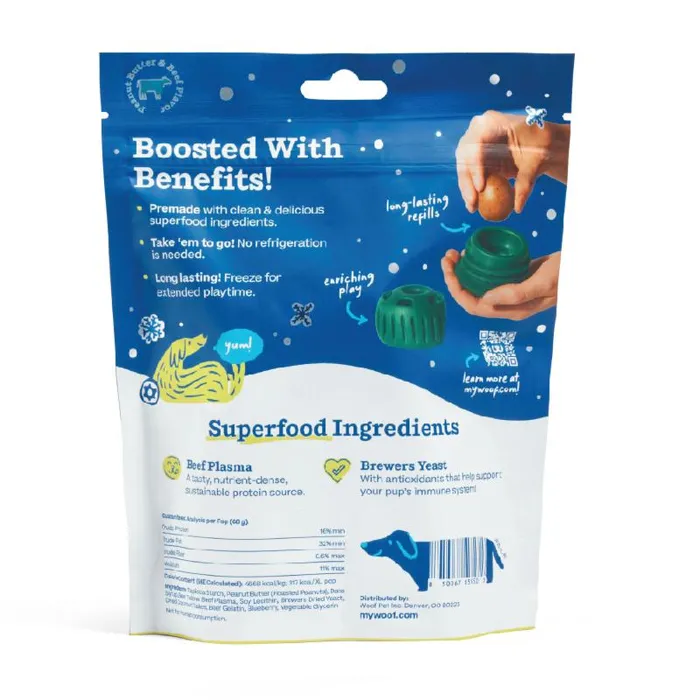 Woof Holiday Jingle Pops XL 12-ounce bag back
