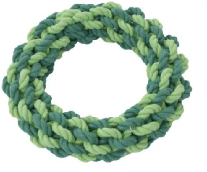 Territory Holiday Toy Wreath Braided Rope 8"