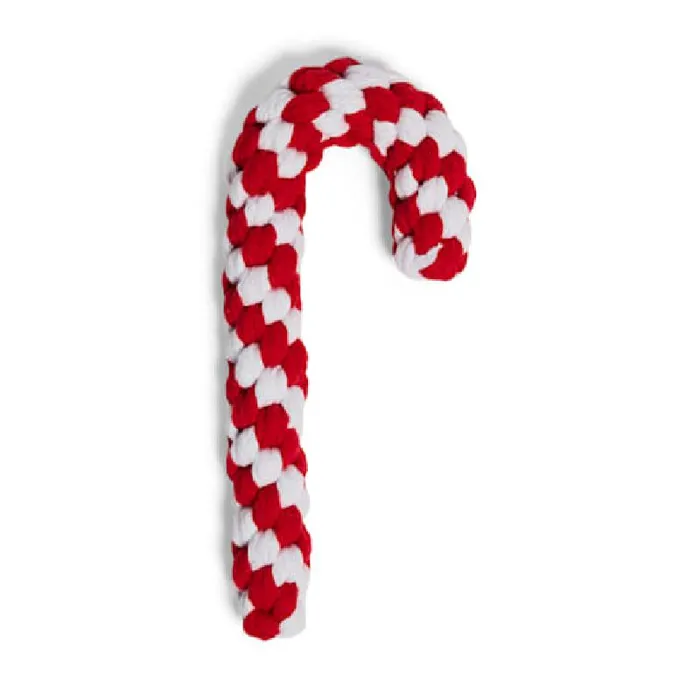 Territory Holiday Toy Candy Cane Rope 12"