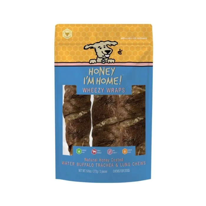 Honey I'm Home Buffalo Trachea Wheezy 10" 3 pk
