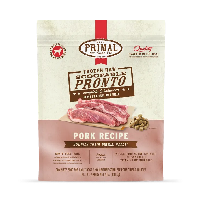 Primal Pronto Pork Recipe 4 lb front
