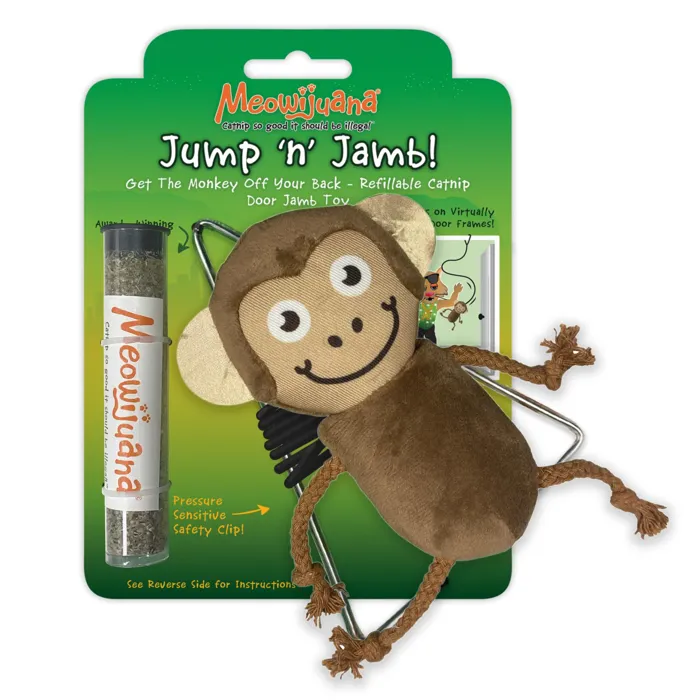 Meowijuana Jump N' Jamb Funky Monkey Toy