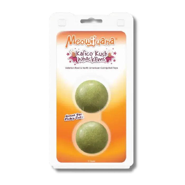 Meowijuana Kalico Kush WackEm Catnip Ball 2pk