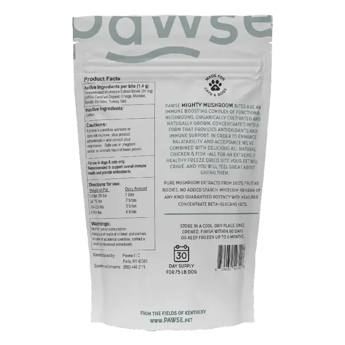 Pawse - Freeze Dried Mighty Mushrooms - 2.5oz