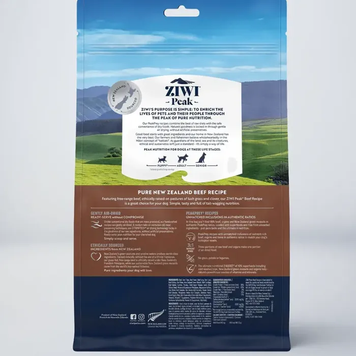 Ziwi Peak Dog Air Dried Beef 1 Lbs