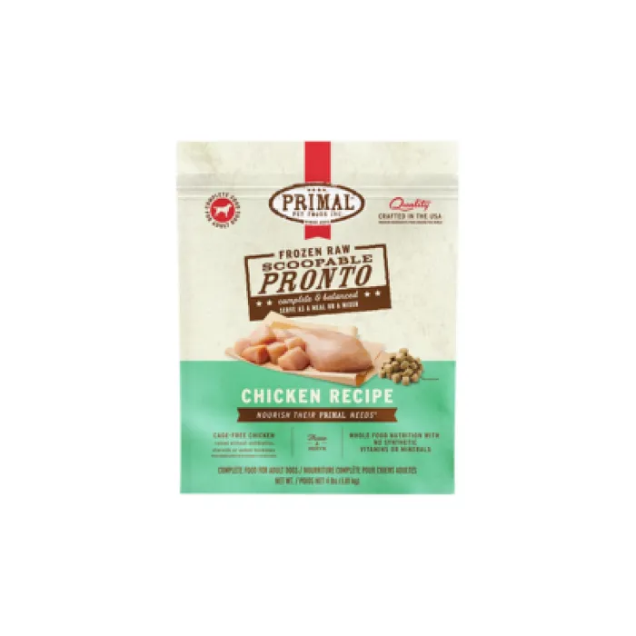 Pronto Raw Chicken Frozen Dog Food 4-lb