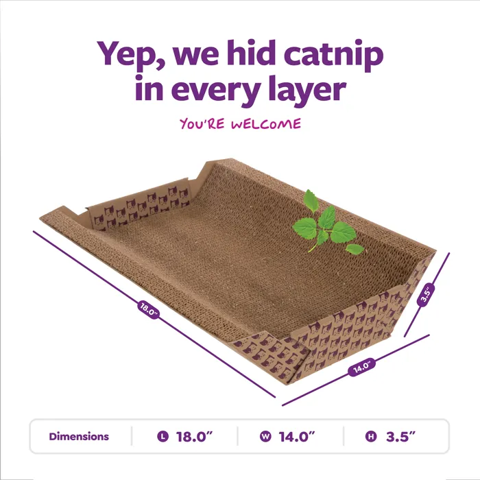 SmartyKat Super Scratcher Chaise catnip lounge dimensions