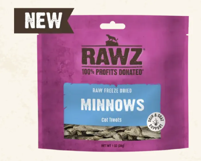 Rawz Cat Freeze Dried Raw Minnows 1 oz