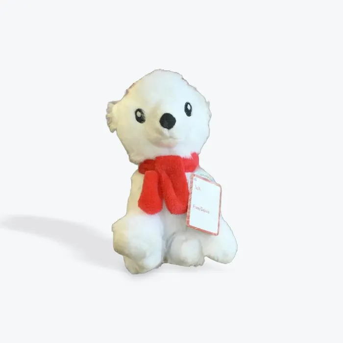 Territory Holiday Toy Polar Bear Plush 8"