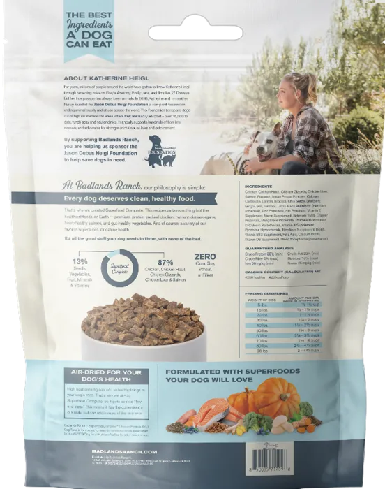 Badlands Ranch Chicken Air Dried Dog Food 24 Oz