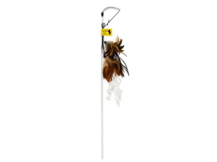 Vee Purrfect Crunchy Feather Toy Wand