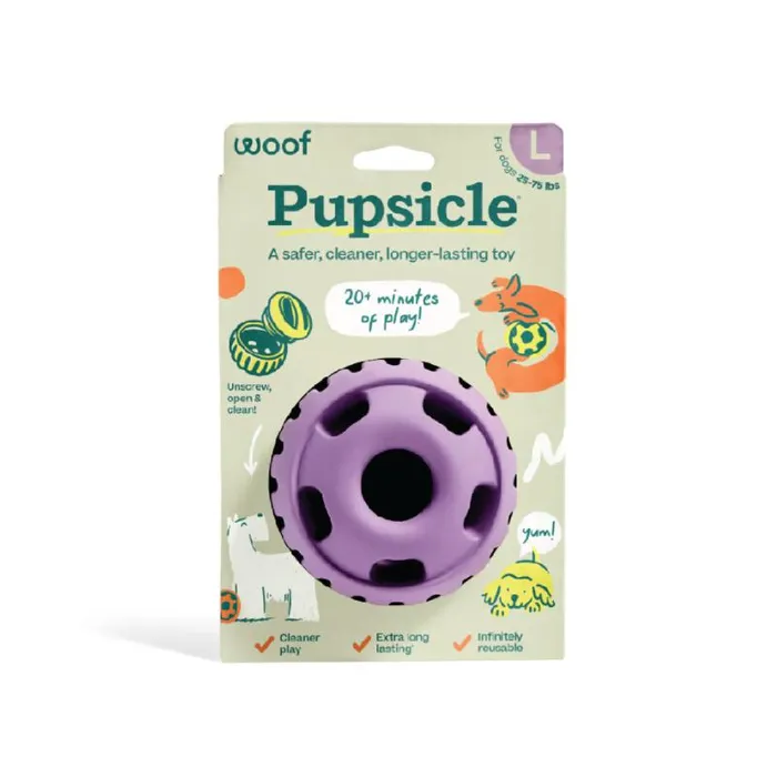 Woof Pupsicle Toy Lavender Large