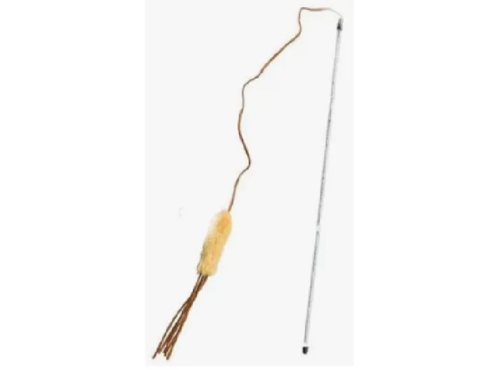 Purrrfect Leather Bouncer Cat Toy Wand