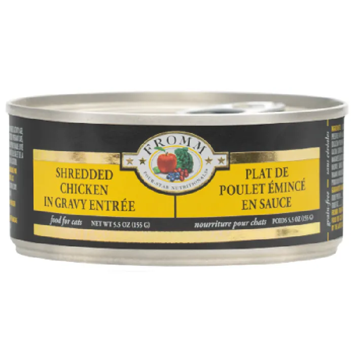 Fromm 4 Star Cat Can Shredded Chkn Gravy 12/3 Oz