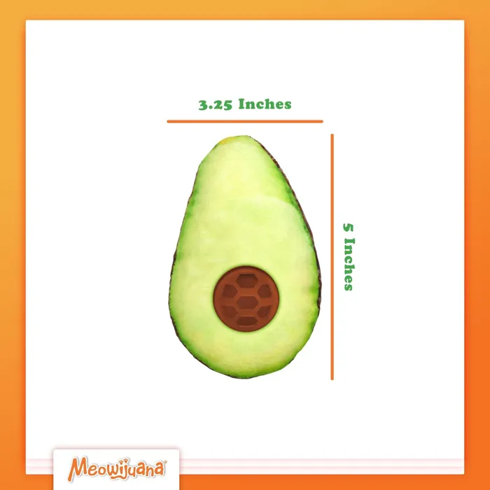 Meowijuana Knock 'n Nibble Avocado Dispenser Toy