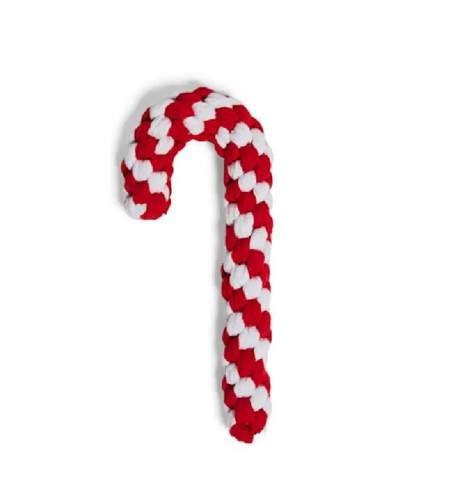 Territory Holiday Toy Candy Cane Rope 12"