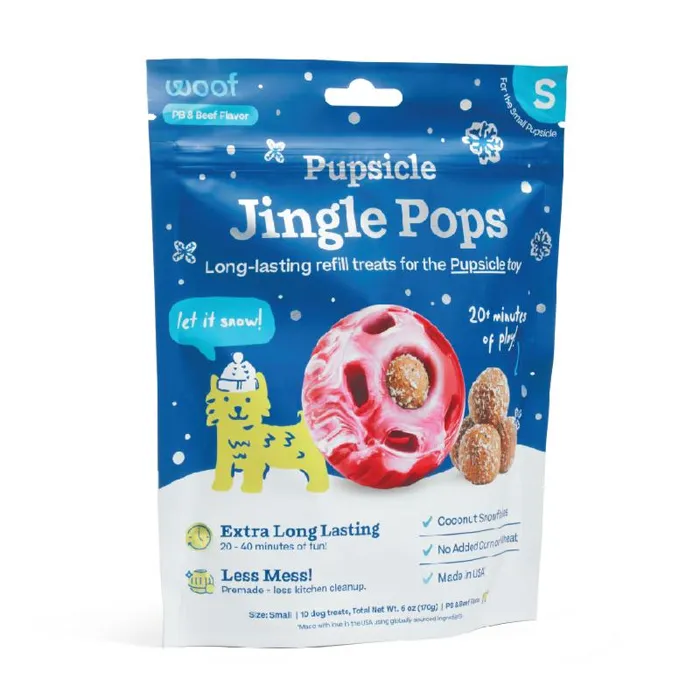 Woof Pupsicle Holiday Jingle Pops Small 6 oz front