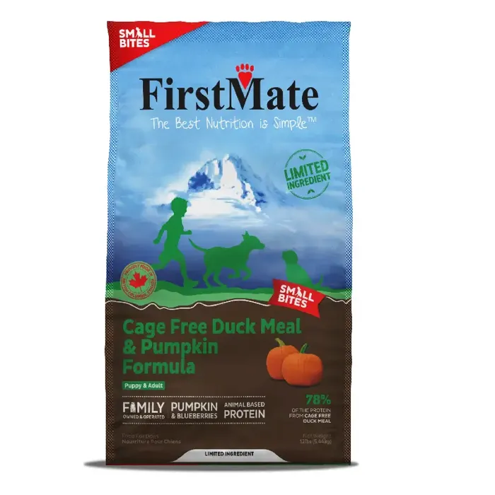 Firstmate Lid Sm Bite Duck & Pumpkin 12-lb