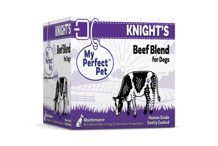 My Perfect Pet Knight's Beef Blend 4 lb box front